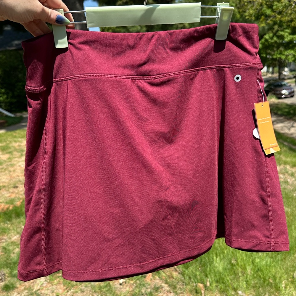 Burgundy Tennis Skort